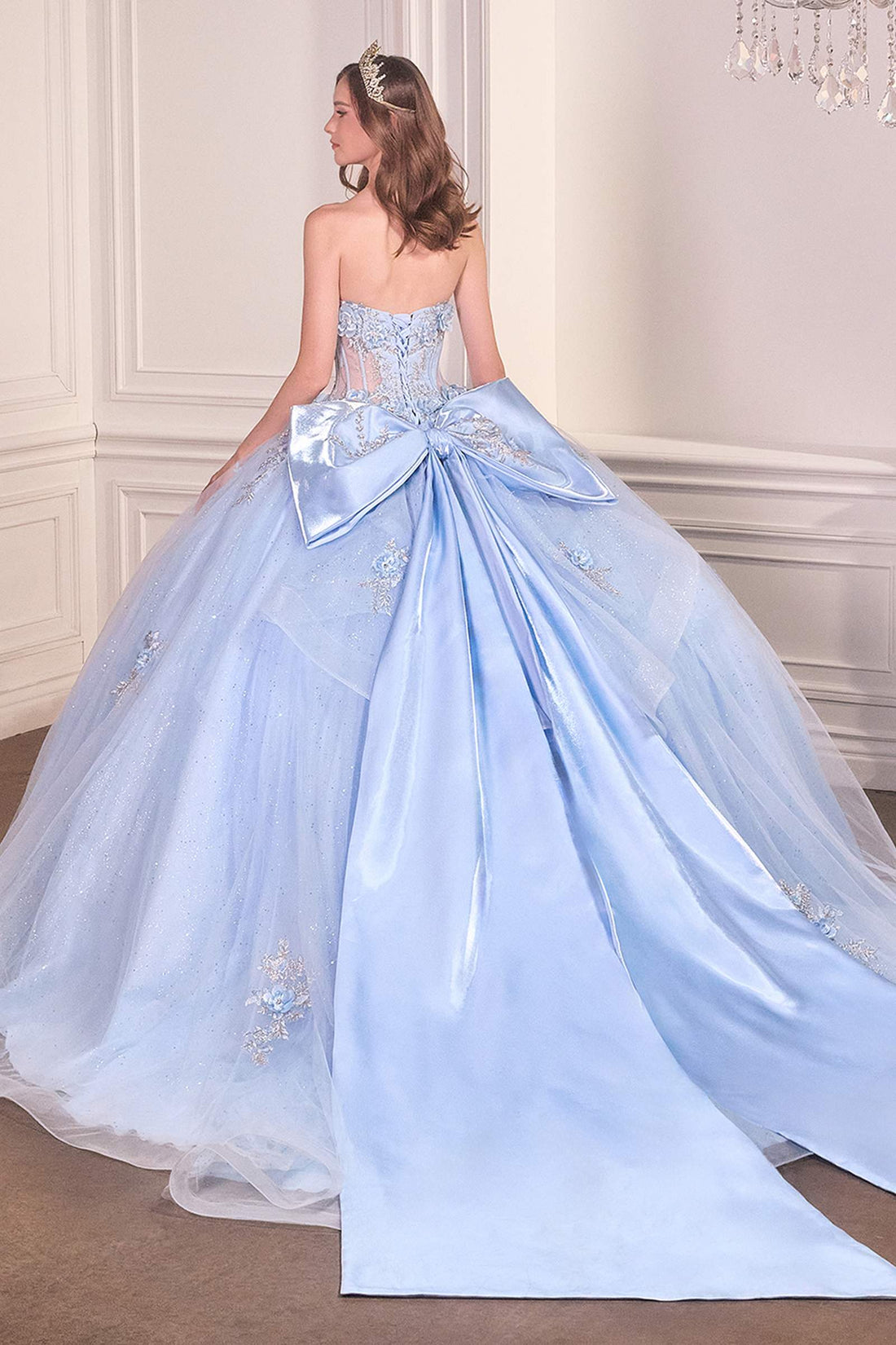 Ladivine 15726 Strapless Sweetheart Quinceanera Ball Gown by DiscountDressShop