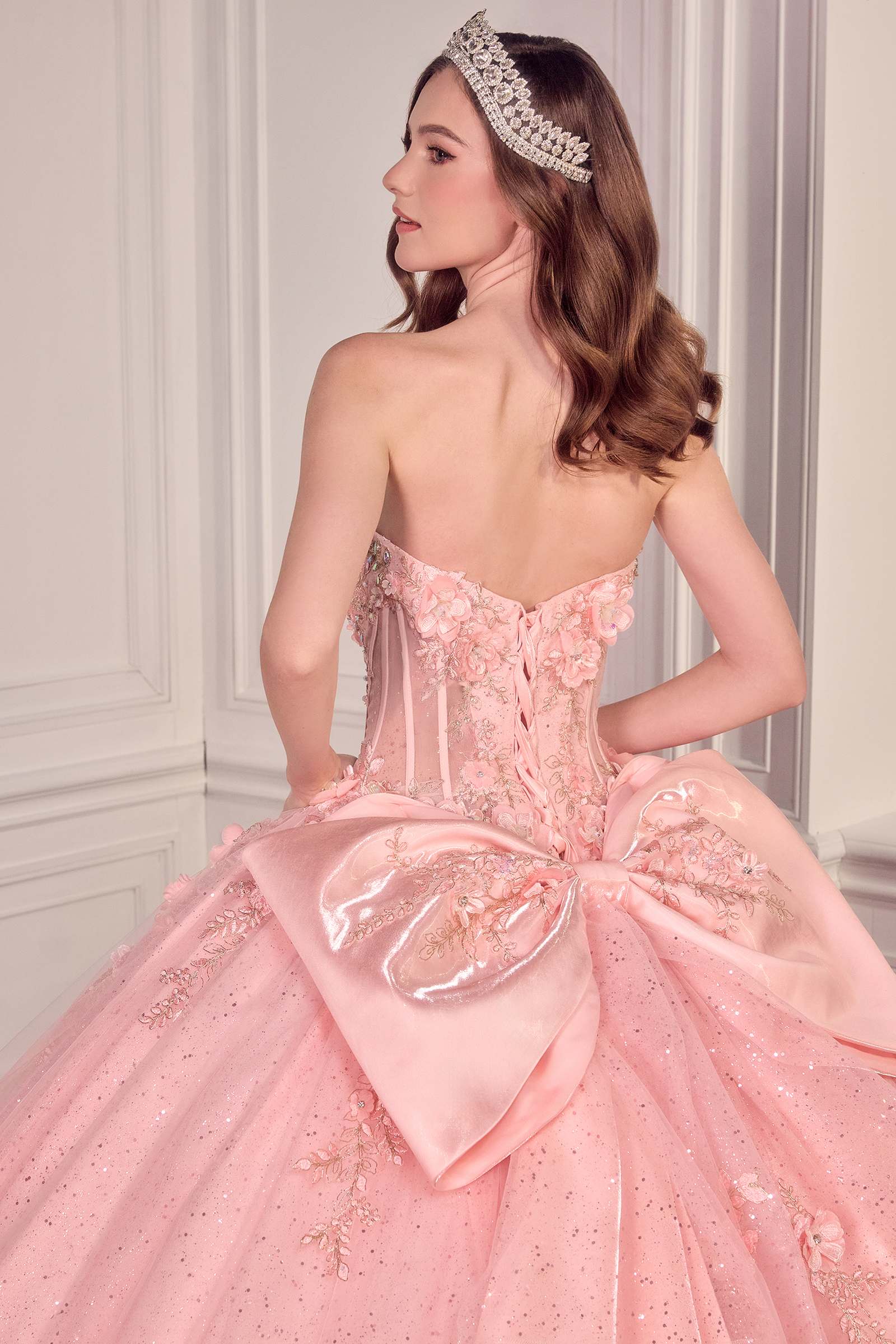 Ladivine 15726 Strapless Sweetheart Quinceanera Ball Gown by DiscountDressShop