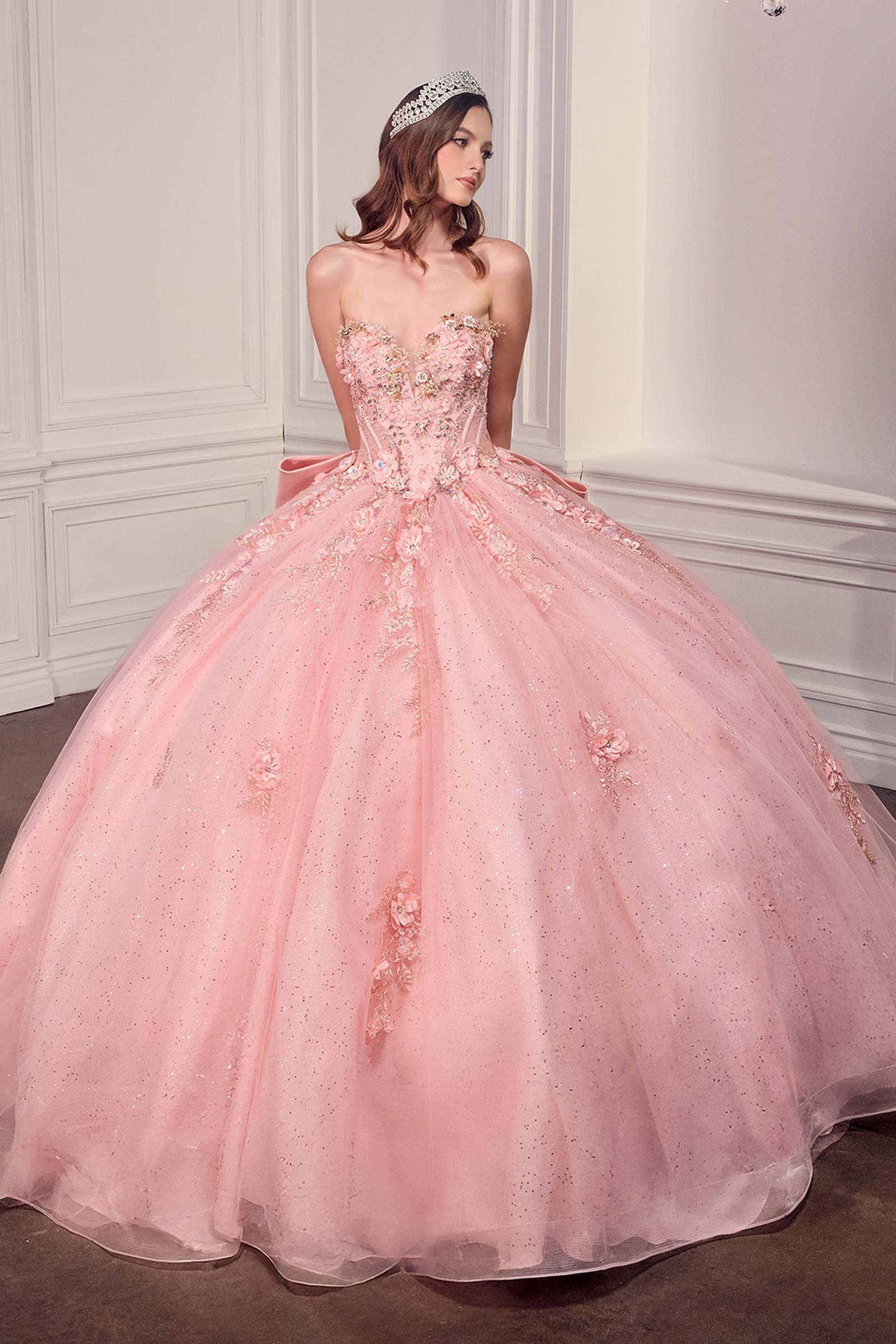 Ladivine 15726 Strapless Sweetheart Quinceanera Ball Gown by DiscountDressShop