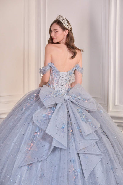 Ladivine 15728 Off Shoulder Quinceanera Ball Gown - DestGlow