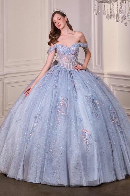 Ladivine 15728 Off Shoulder Quinceanera Ball Gown by DiscountDressShop
