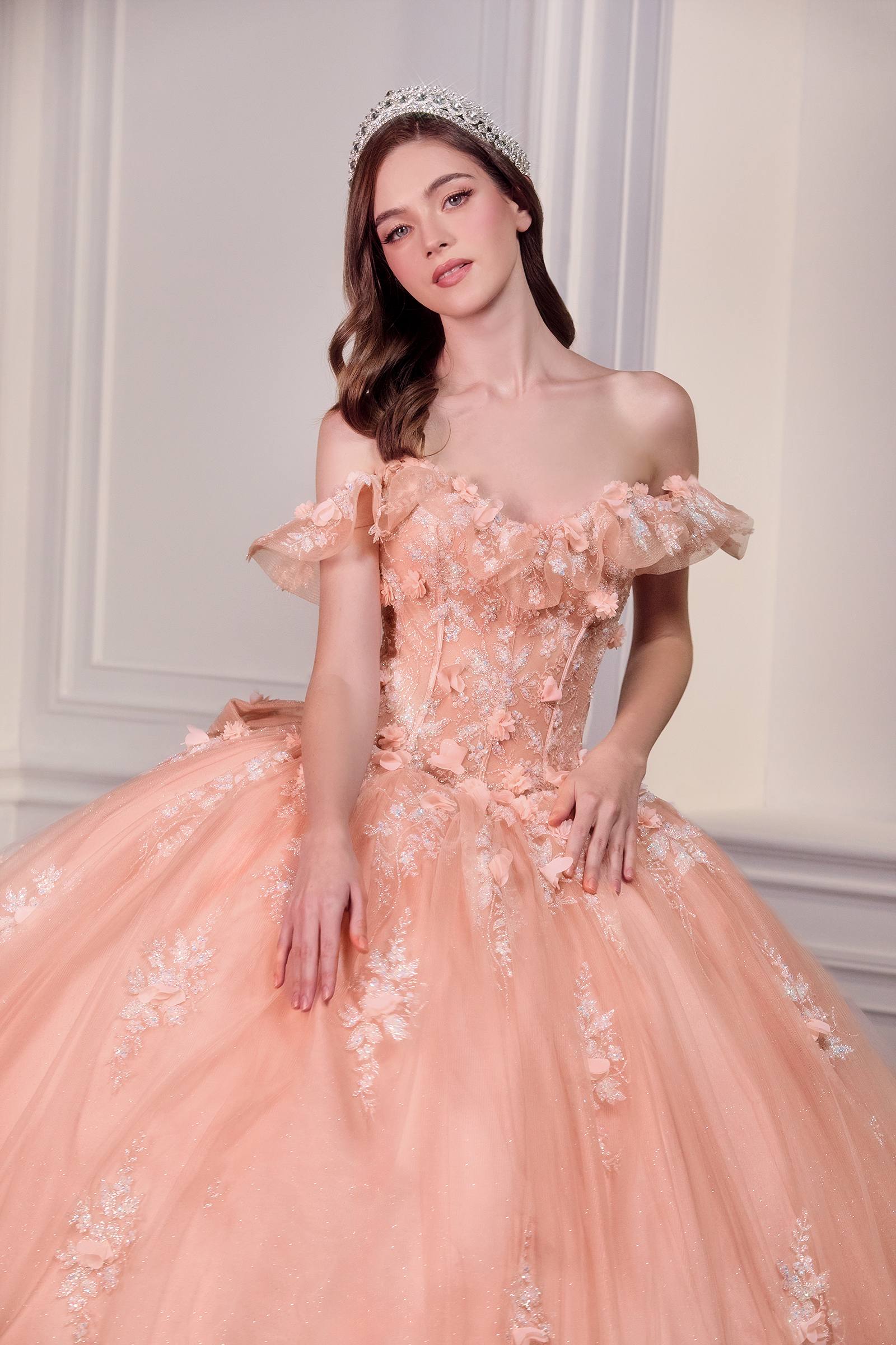 Ladivine 15731 Off the Shoulder Quinceanera A-Line Ball Gown by DiscountDressShop