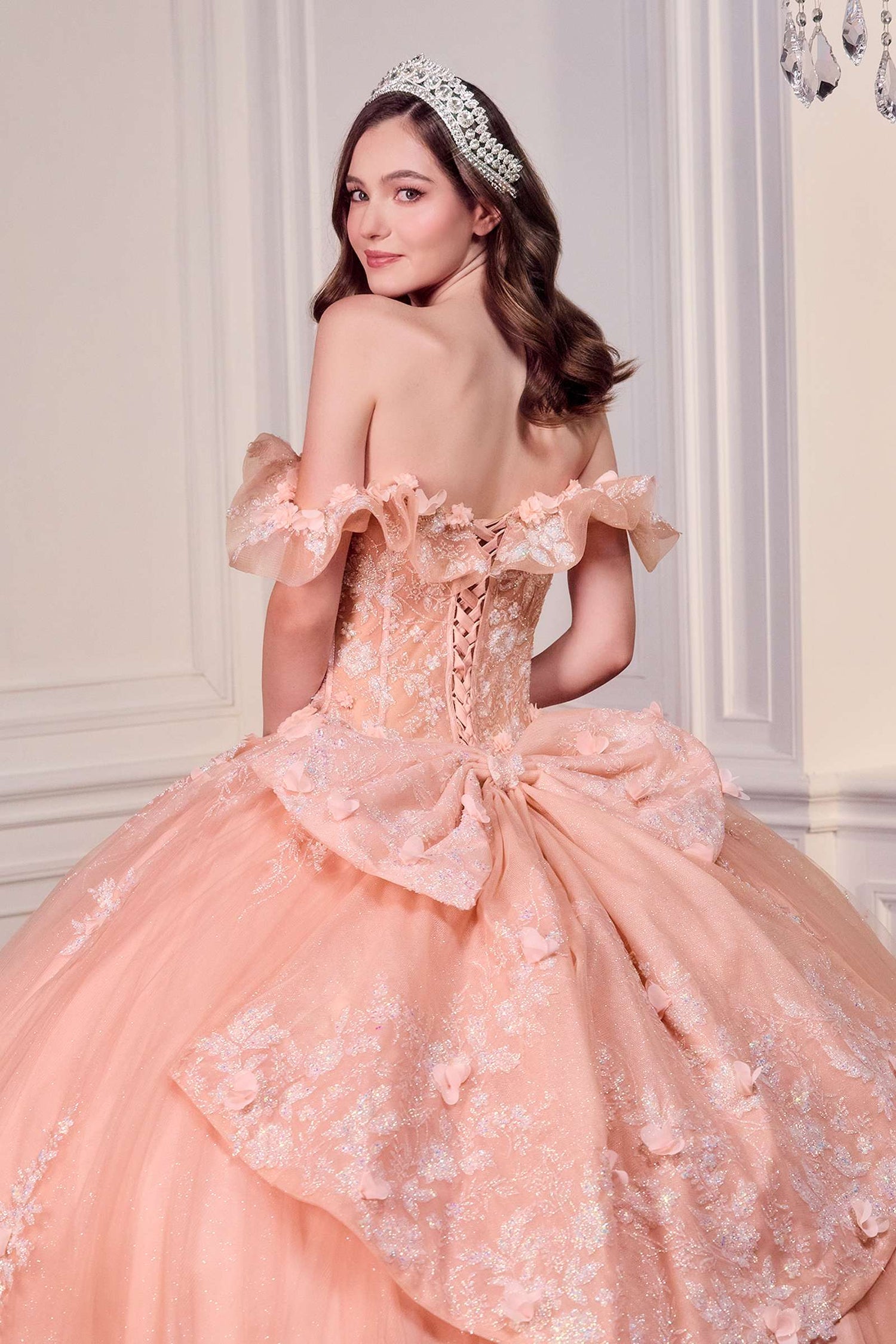 Ladivine 15731 Off the Shoulder Quinceanera A-Line Ball Gown by DiscountDressShop