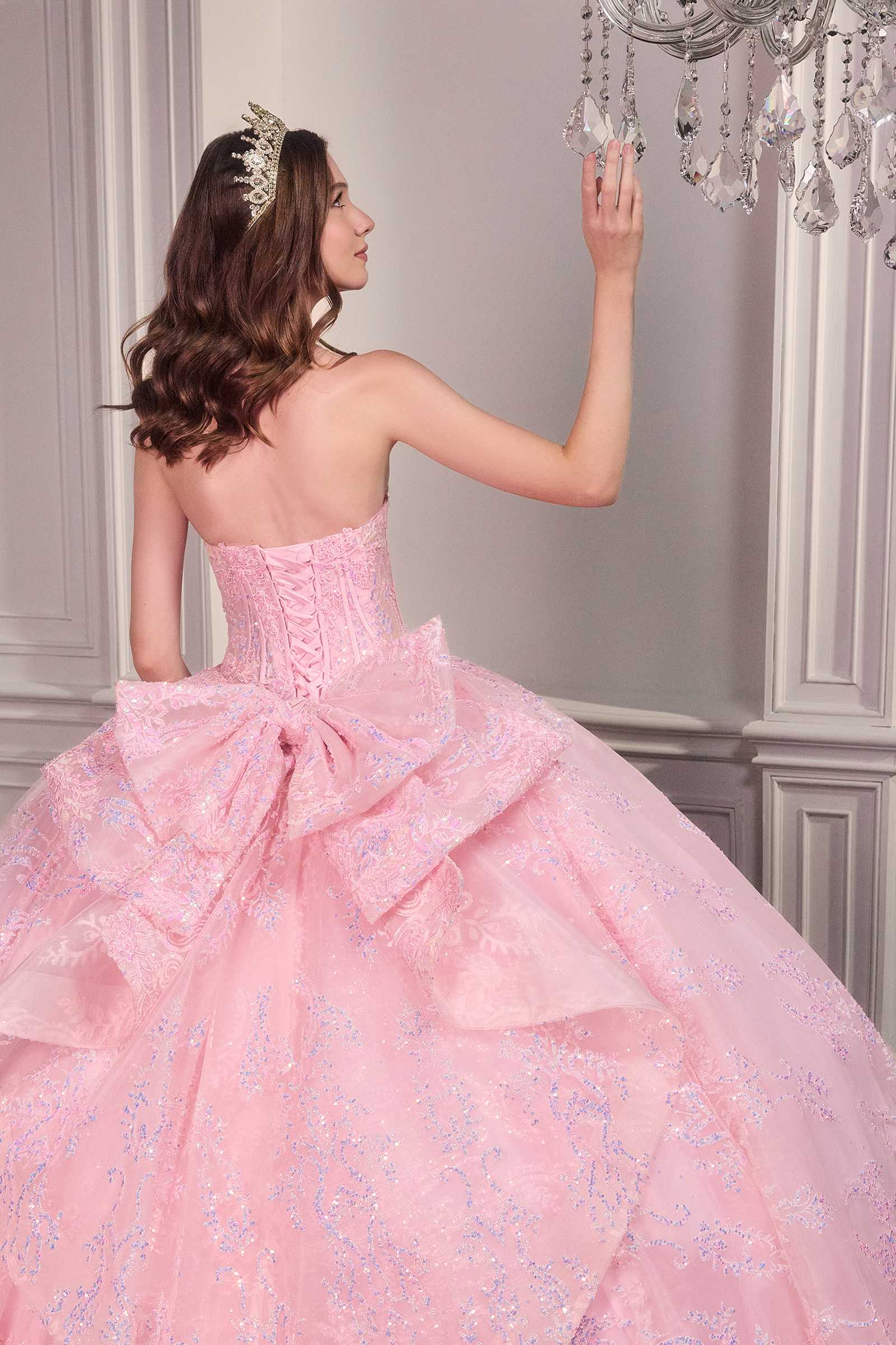 Ladivine 15732 Fairytale Strapless Sweetheart Cinderella Quinceanera Ball Gown by DiscountDressShop