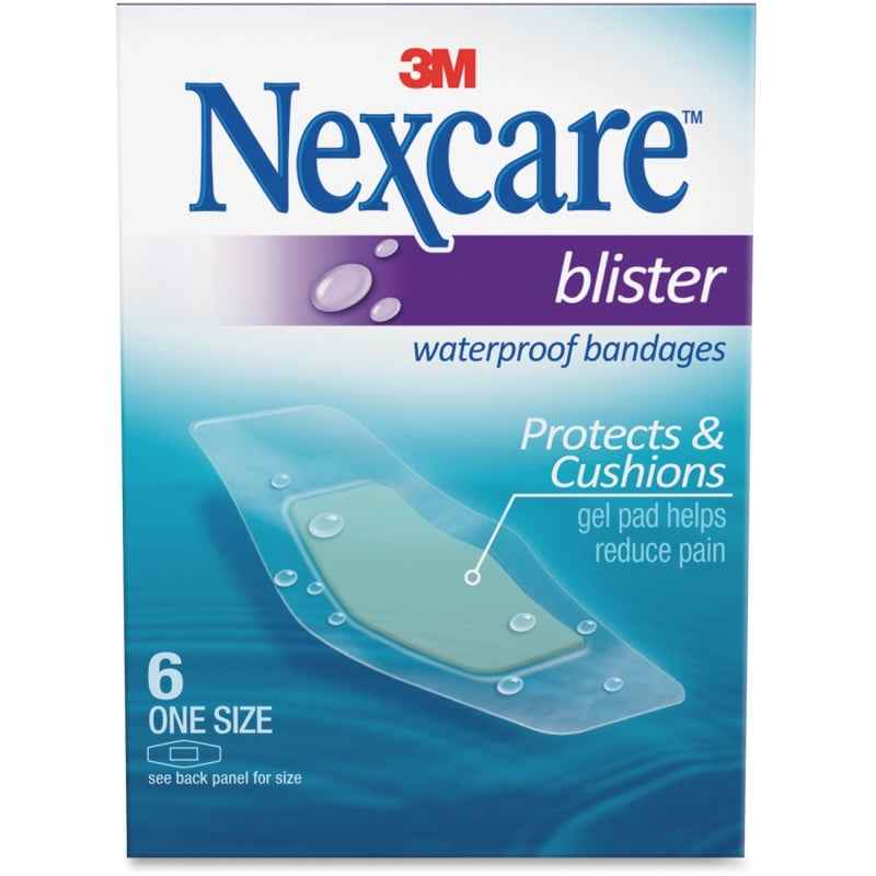 Nexcare Waterproof Blister Bandages, Hydrocolloid Cushion, One Size, 6 Count