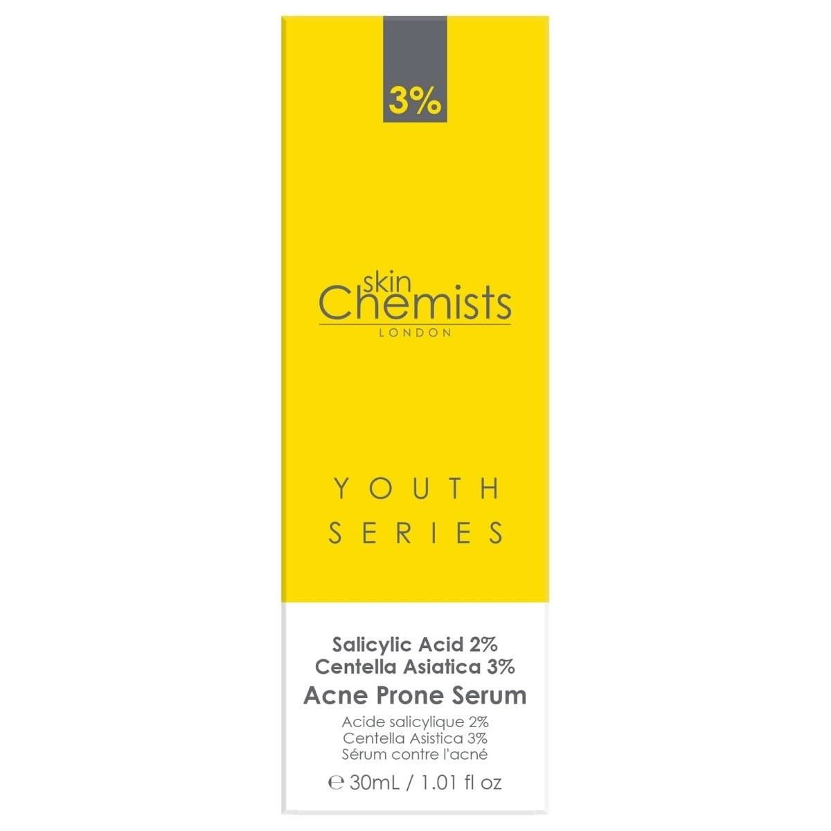 Acne Prone Serum Salicylic Acid 2%, Centella Asistica 3% 30ml by skinChemists US