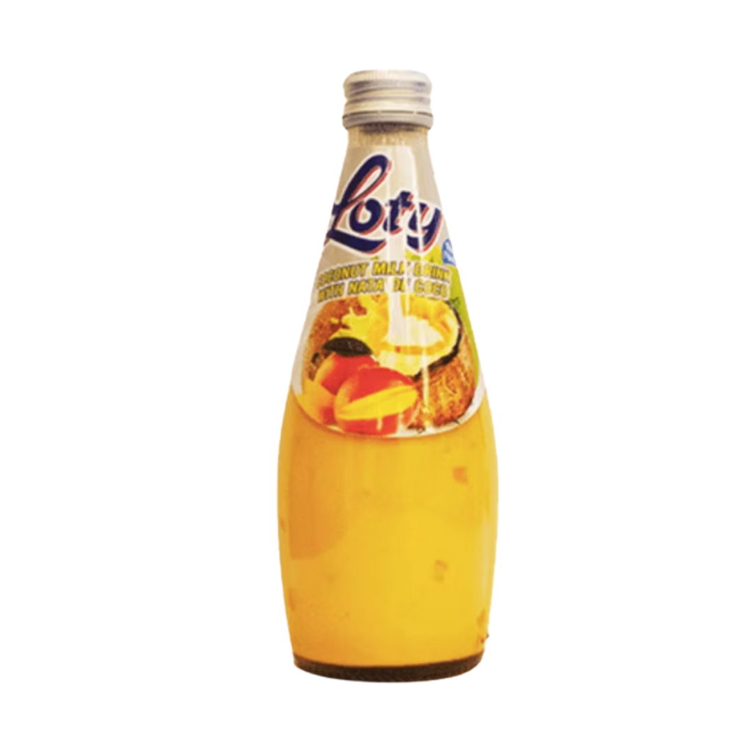 Loty Coconut Milk Drink with Nata de Coco Mango Flavor (9.8oz) by Farmacias Savia