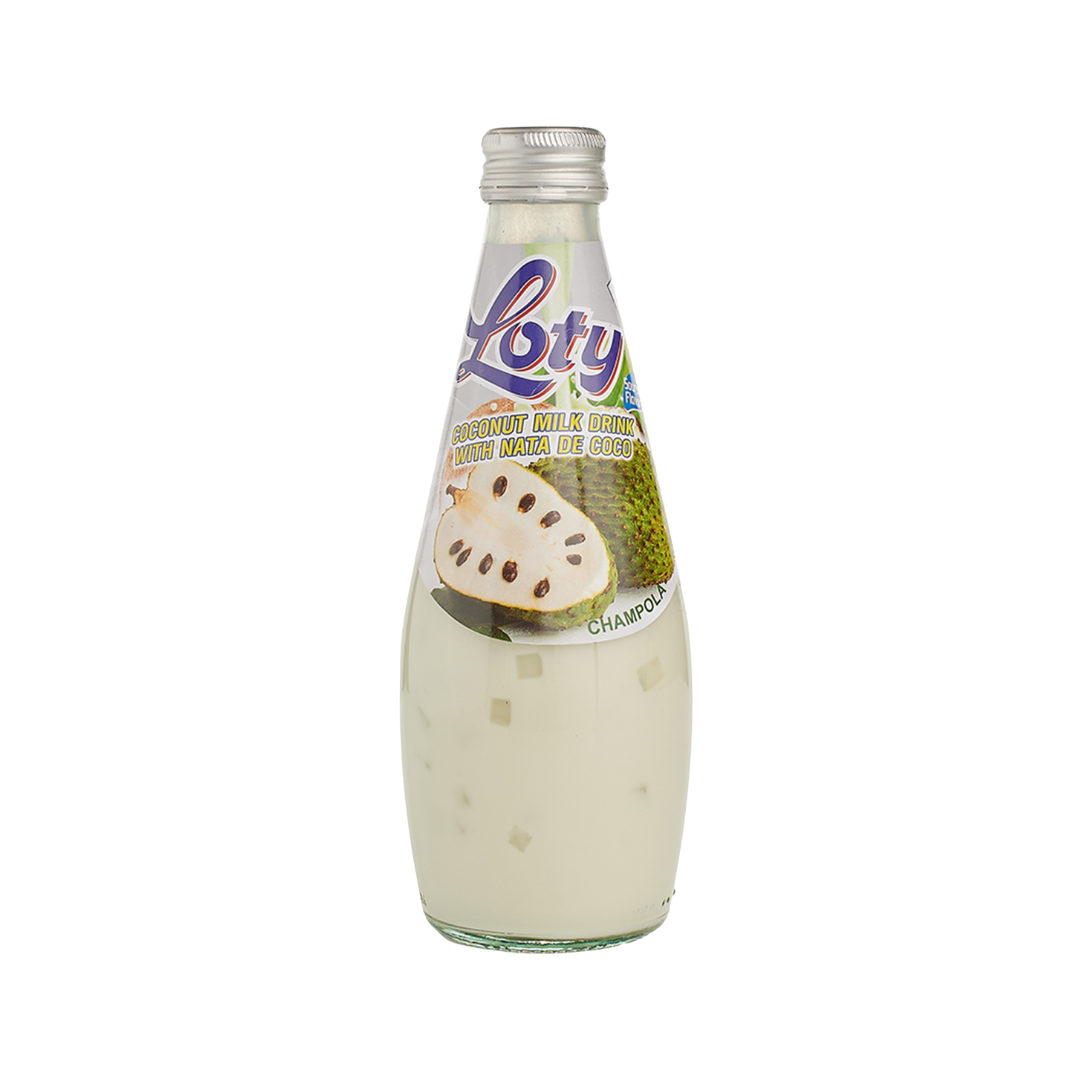 Loty Coconut Milk Drink with Nata de Coco Soursop (Guanabana) Flavor (9.8oz) by Farmacias Savia