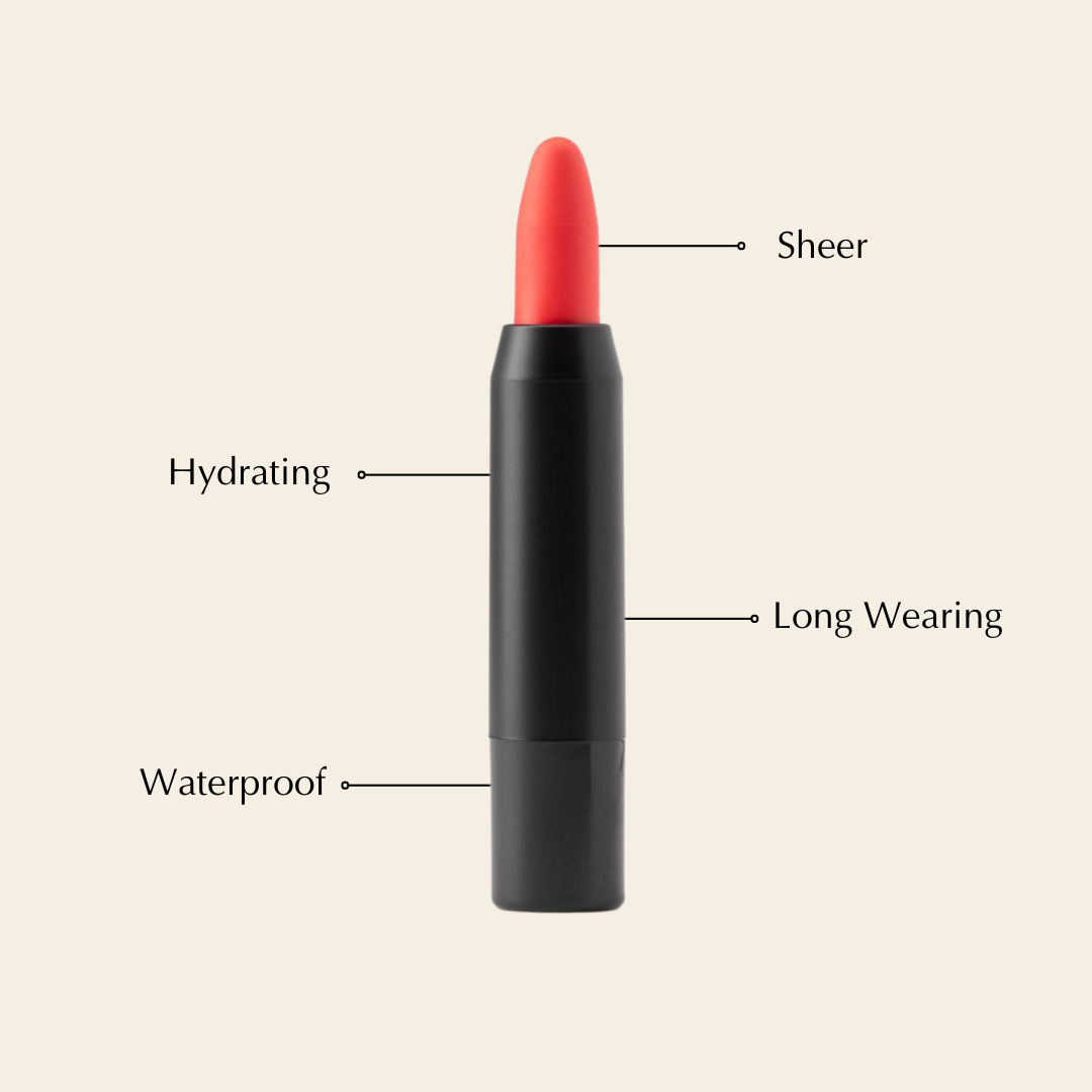 Perfect Lip Crayon – Hydrating, Buildable, Vegan &amp; Gluten-Free Lipstick Balm Pencil  DestGlow