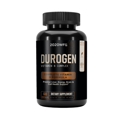 DUROGEN: Cellular Performance Complex | 60 Capsules – Activated B-Vitamins, CoQ10 & Mitochondrial Support for Recovery & Vitality