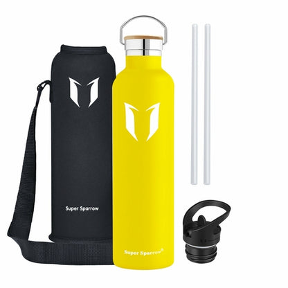 Insulated Stainless Steel Water Bottle 32oz - Double Wall Vacuum Insulated, BPA Free, Leak Proof