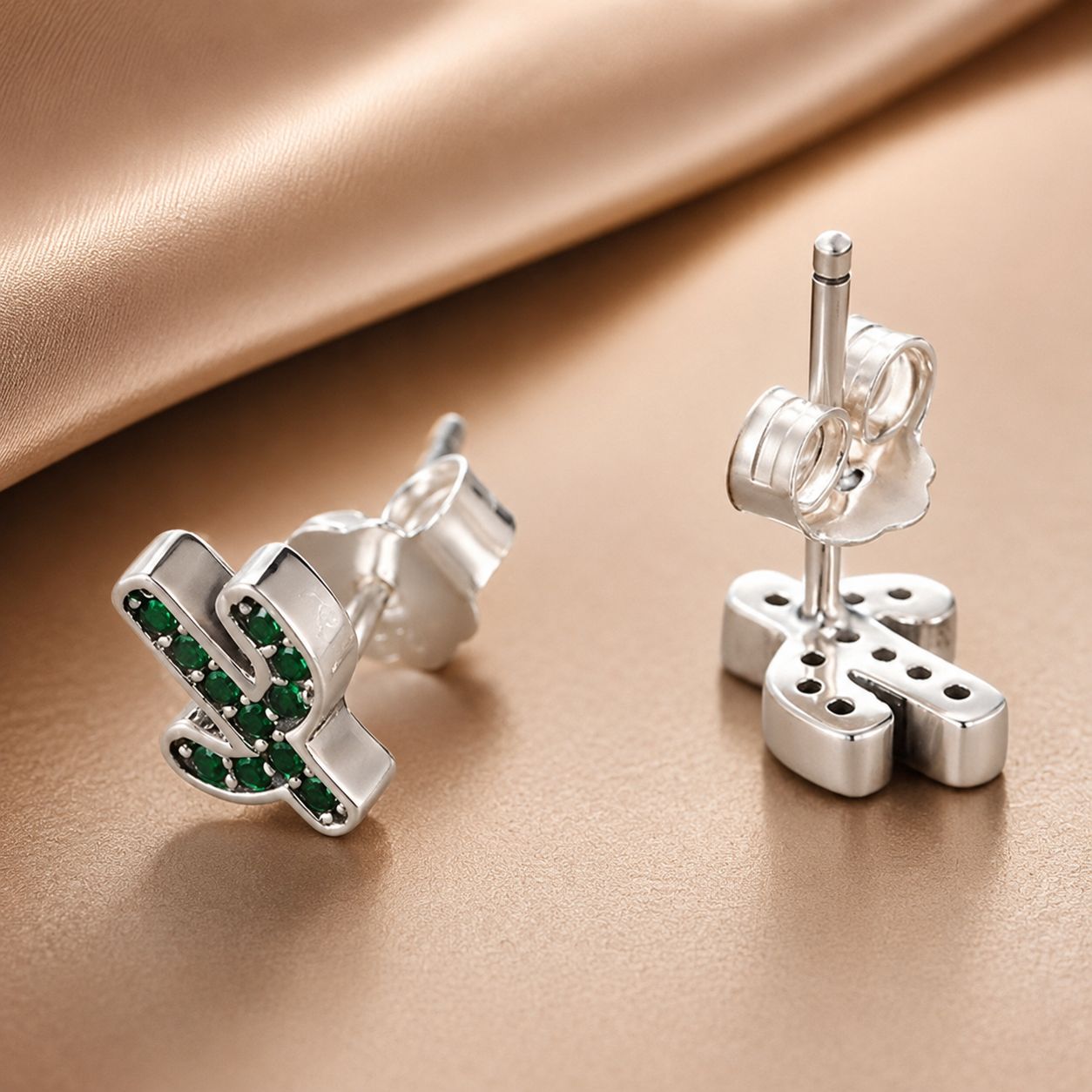 925 Sterling Silver 0.60 Carat Cubic Zirconia Earrings for Women  DestGlow