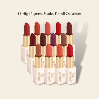 Vegan Matte Lipstick – Hydrating, Long-Wear, Magnetic Case 