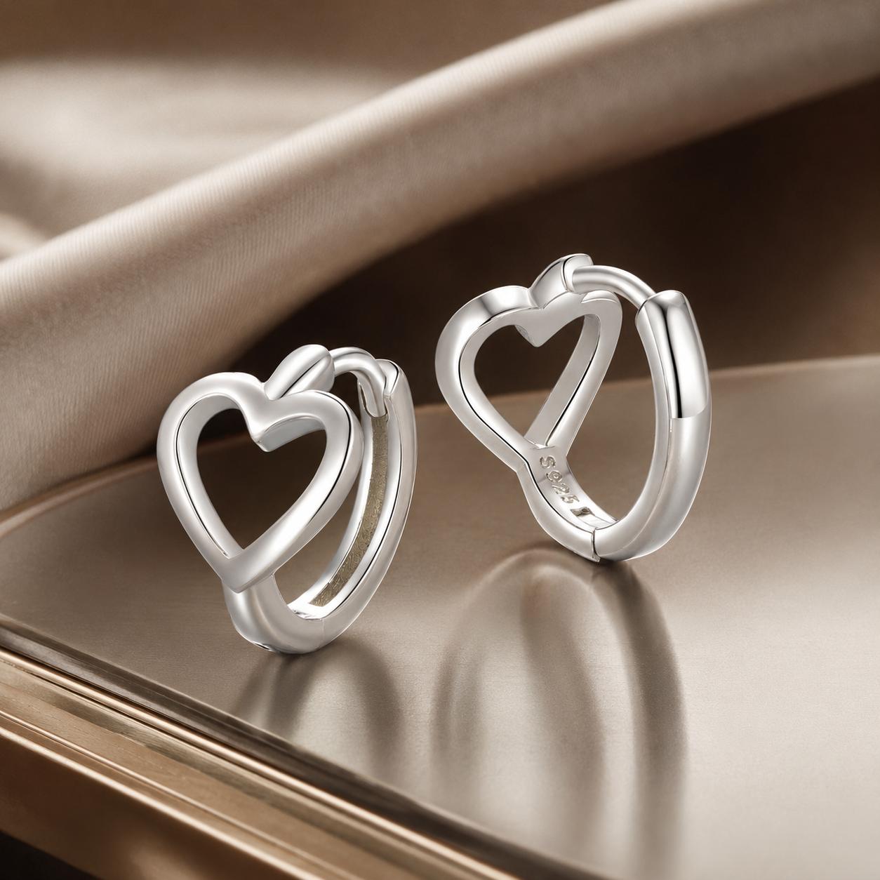 925 Sterling Silver Plated White Gold Earrings for Women  DestGlow