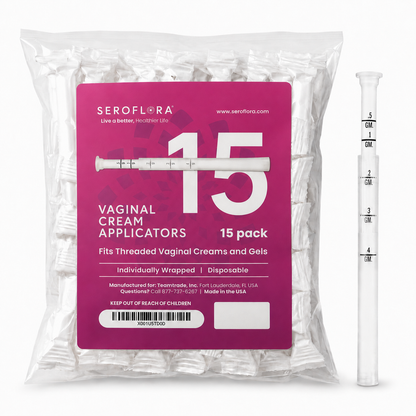 Disposable Vaginal Cream Applicators for Premarin, Estace &amp; many others (15 Pack) by Seroflora