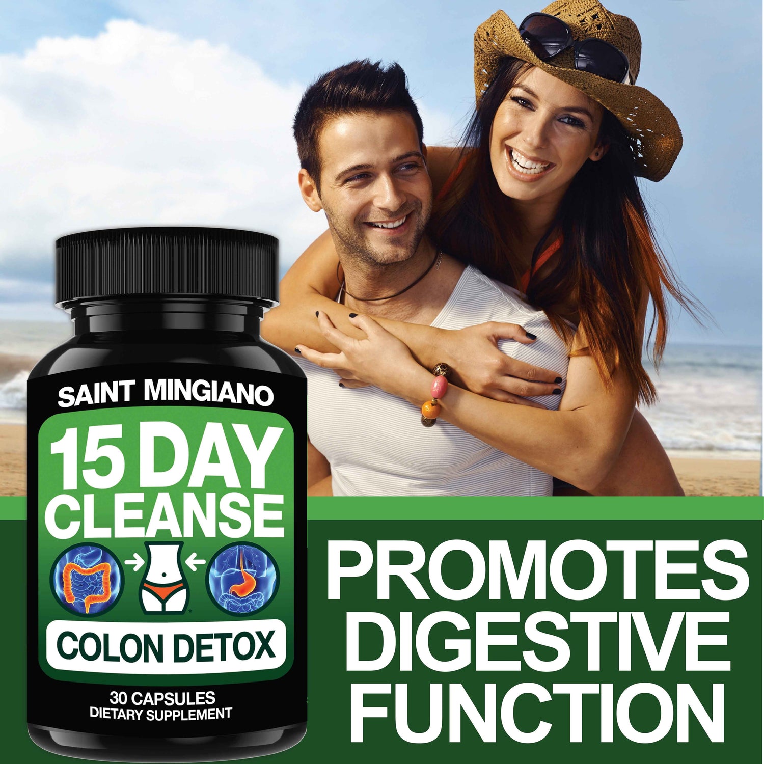 15 Day Cleanse | Colon Detox with Natural Laxative for Constipation &amp; Bloating.