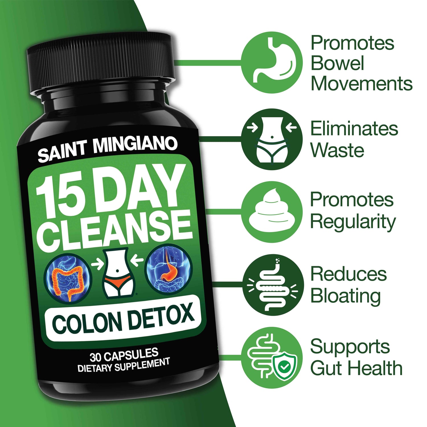 15 Day Cleanse | Colon Detox with Natural Laxative for Constipation &amp; Bloating.