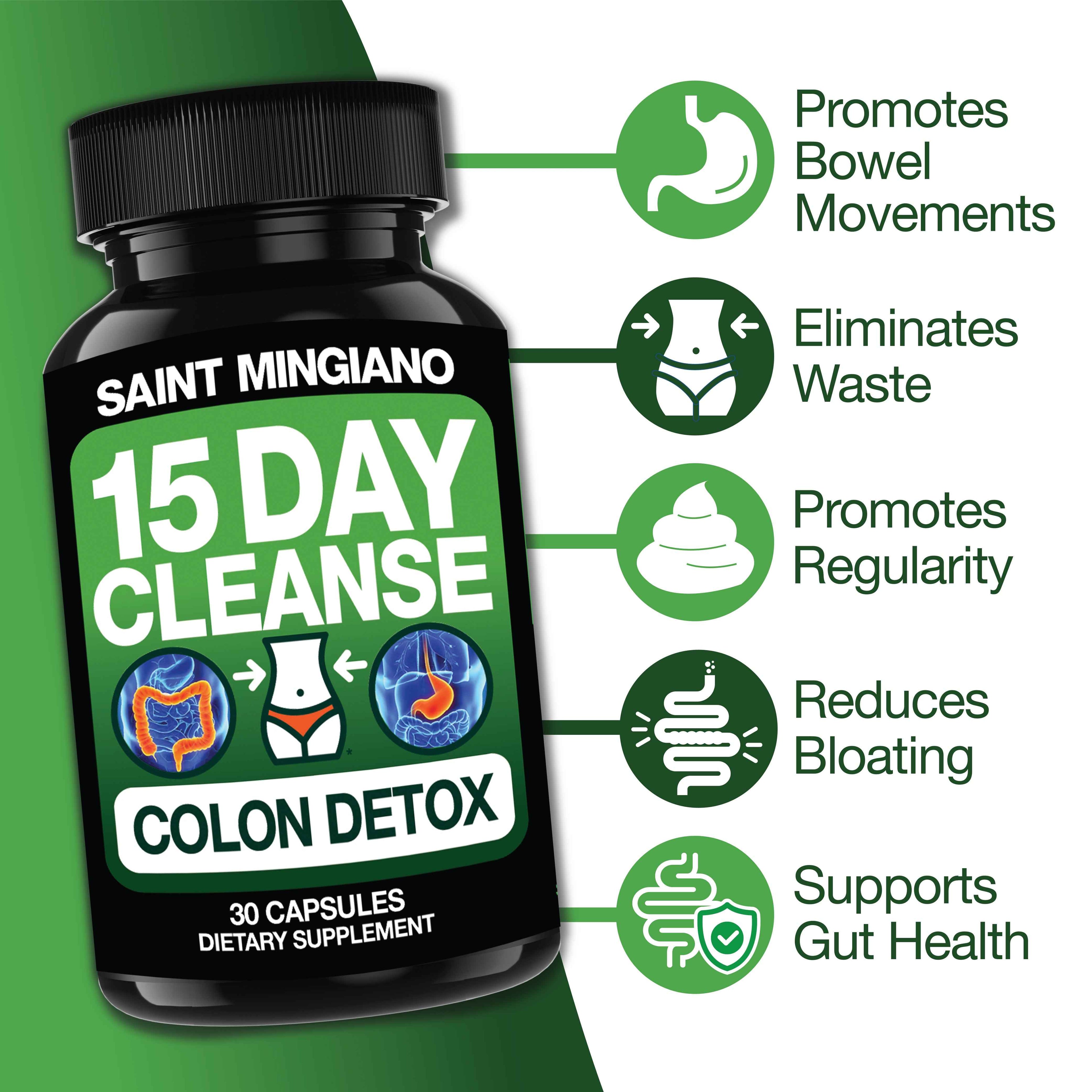 15 Day Cleanse | Colon Detox with Natural Laxative for Constipation &amp; Bloating.