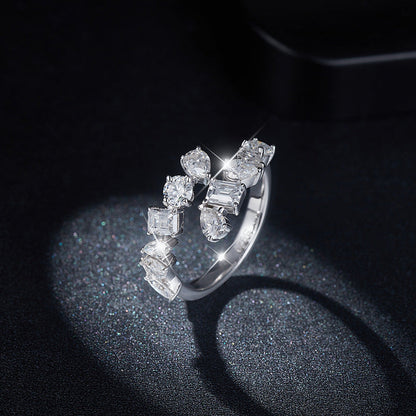 2.6 Carat Sparkala™ 925 Sterling Silver Bypass Ring by Sparkala