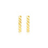 14k Yellow Gold Textured Bar Earrings  DestGlow