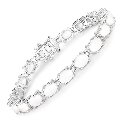 10.26 Carat Genuine Opal .925 Sterling Silver Bracelet by Bids.com