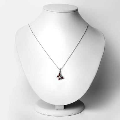 0.80 Carat Genuine Garnet .925 Sterling Silver Pendant by Bids.com