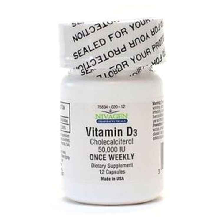 Nivagen® Vitamin D3 (50,000IU) – High Potency Cholecalciferol