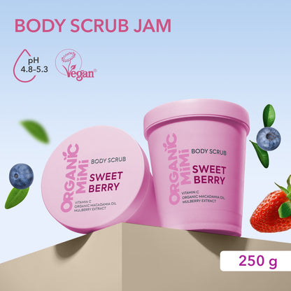 ORGANIC MIMI, BODY SCRUB SWEET BERRY, 250 g by Damask Rose