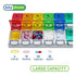 Ezy Dose 7-Day AM/PM Pill Organizer, Large Push Button – Weekly Medication Planner by Pasteur Pharmacy