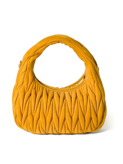 Miu Miu Women Small Wander Matelassé Suede Bag by Luosophy