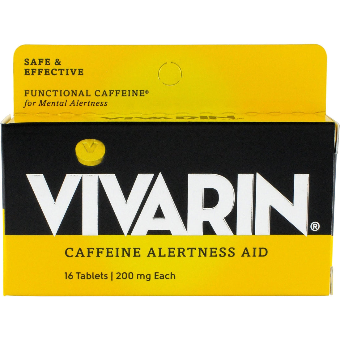 Vivarin Caffeine Alertness Aid, 200 Mg, Tablets 