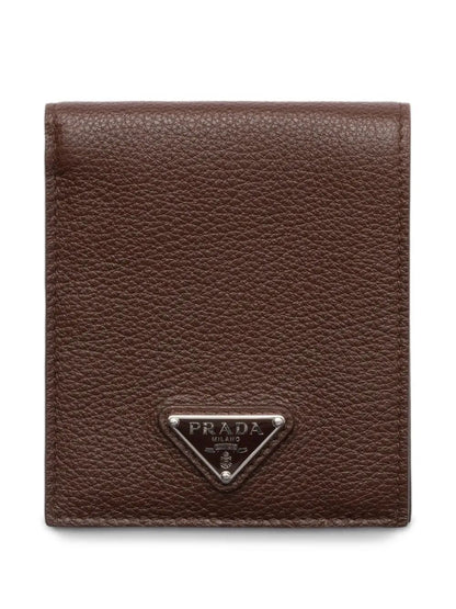 Prada Men Grained Leather Bi-Fold Wallet by Luosophy