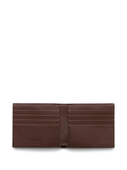 Prada Men Grained Leather Bi-Fold Wallet by Luosophy