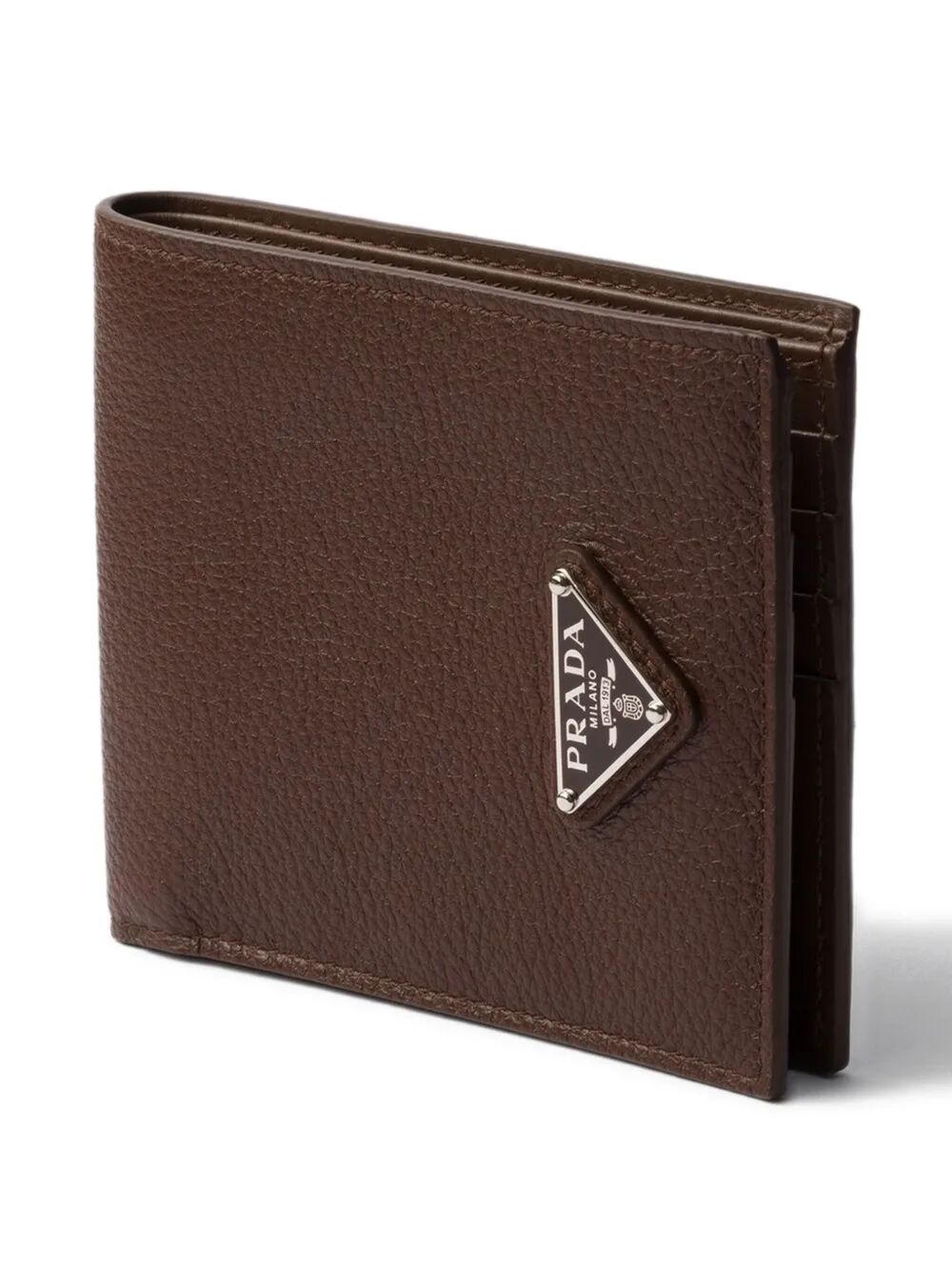 Prada Men Grained Leather Bi-Fold Wallet by Luosophy