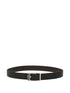 Ferragamo Men Square Buckle Reversible And Adjustable Grained Leather Belt by Luosophy