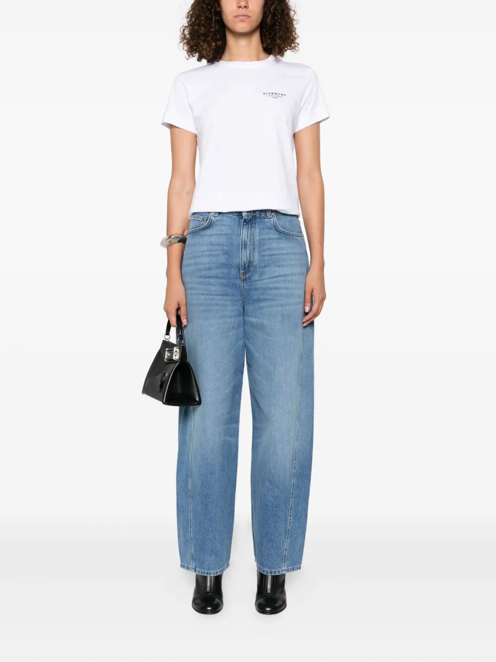 Givenchy Women Cocoon Logo-Patch Jeans by Luosophy