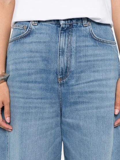 Givenchy Women Cocoon Logo-Patch Jeans by Luosophy