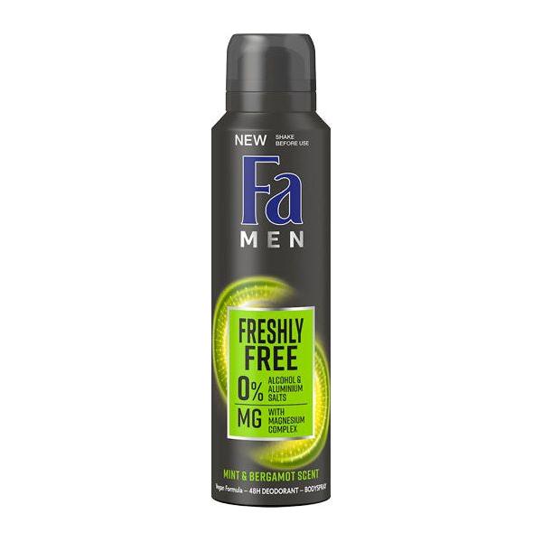 Fa Deodorant Spray with Mint and Bergamot Scent for Men - 150 ml - 5.07 Oz by Pasteur Pharmacy