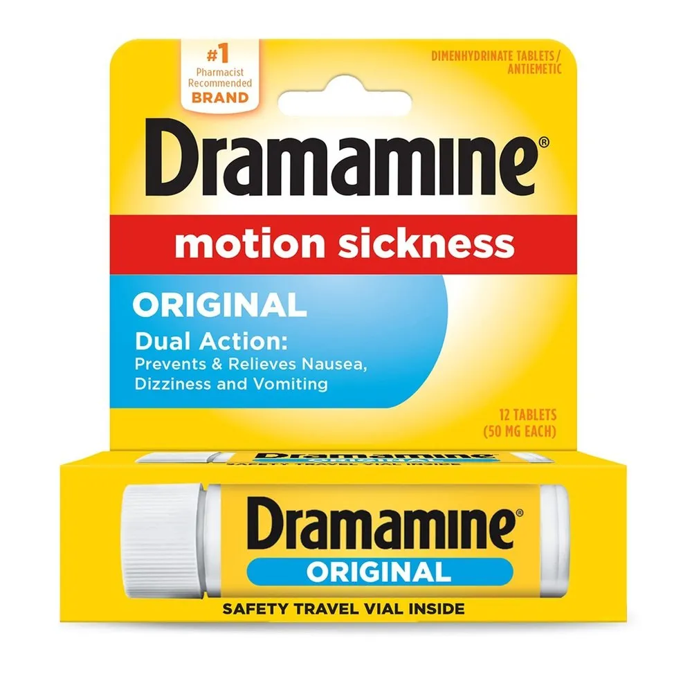 Dramamine Tablets Original Formula 50 Mg Motion Sickness Relief by Pasteur Pharmacy
