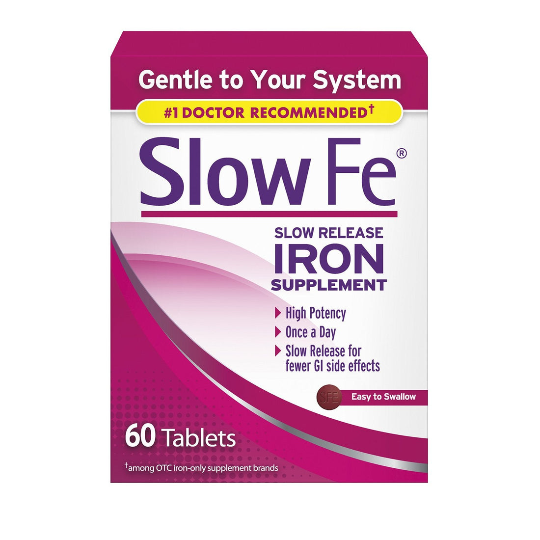 Slow Fe 2 Pack - Release Iron Tablets 60 ct by Pasteur Pharmacy