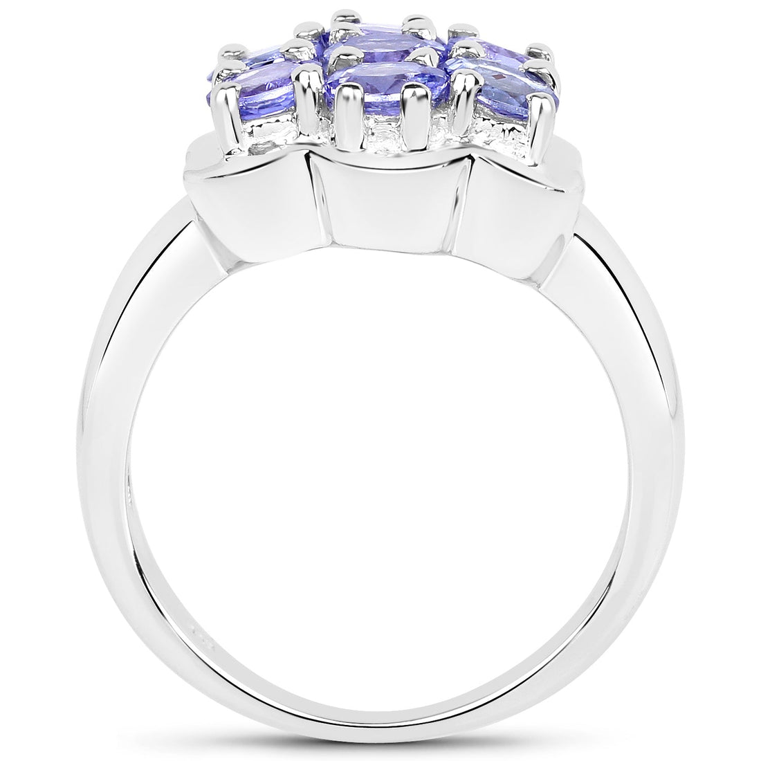 1.19 Carat Genuine Tanzanite .925 Sterling Silver Ring by Bids.com
