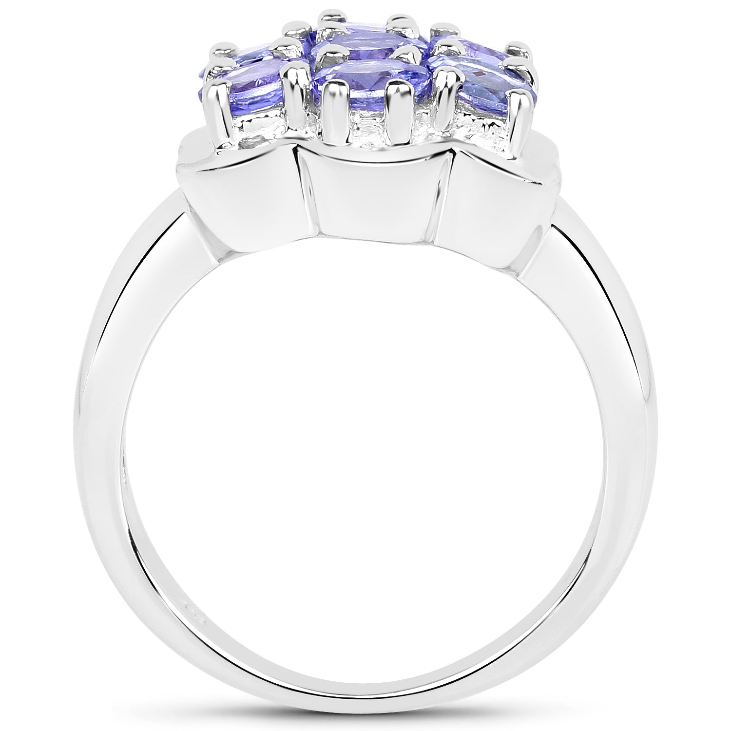 1.19 Carat Genuine Tanzanite .925 Sterling Silver Ring by Bids.com