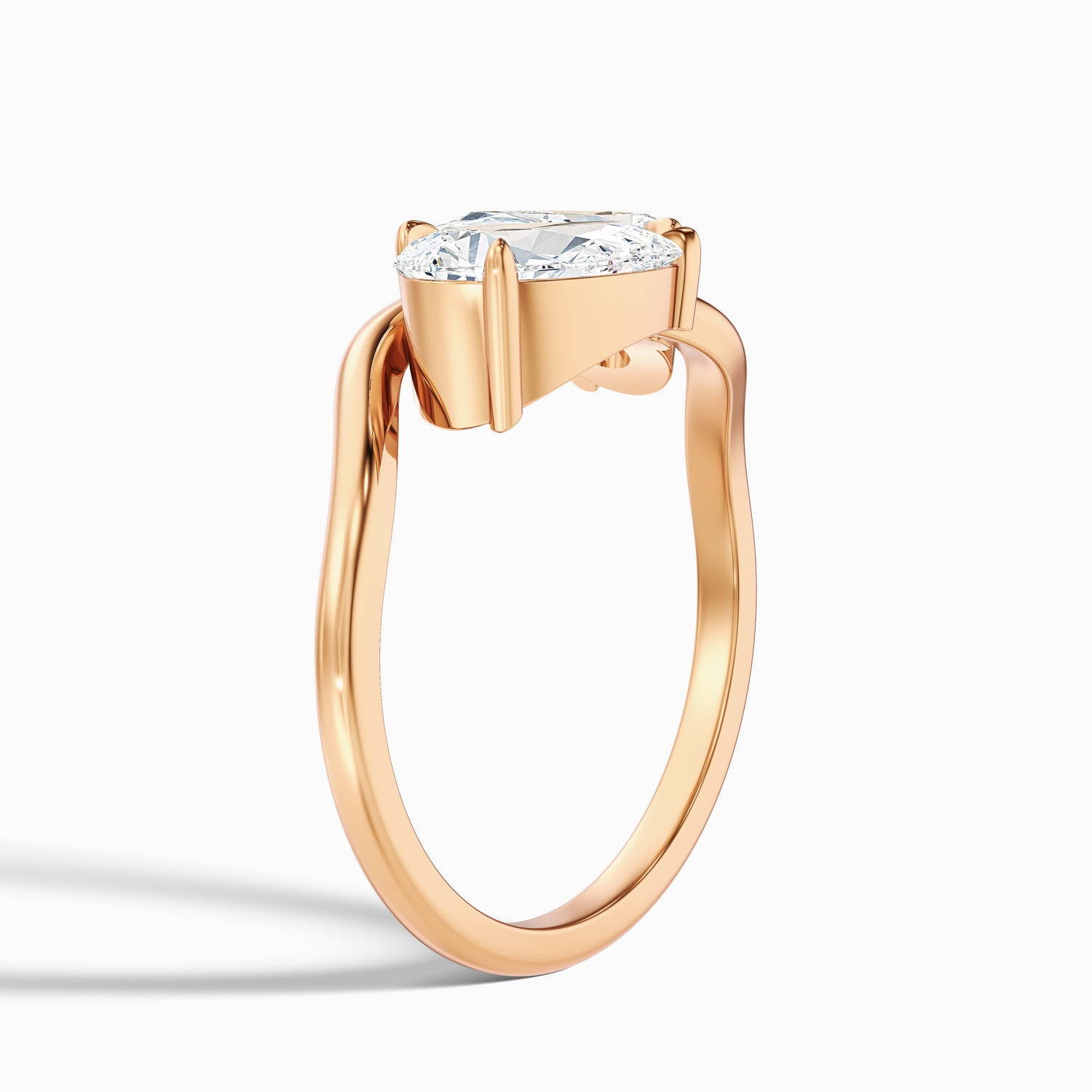 Paula Toi Et Moi Ring in 18k Yellow Gold With Both Pear Two Stone Lab Grown Diamond (3.5 Ct. Tw.)