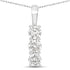 0.51 Carat Genuine Lab Grown Diamond 14K White Gold Pendant  DestGlow