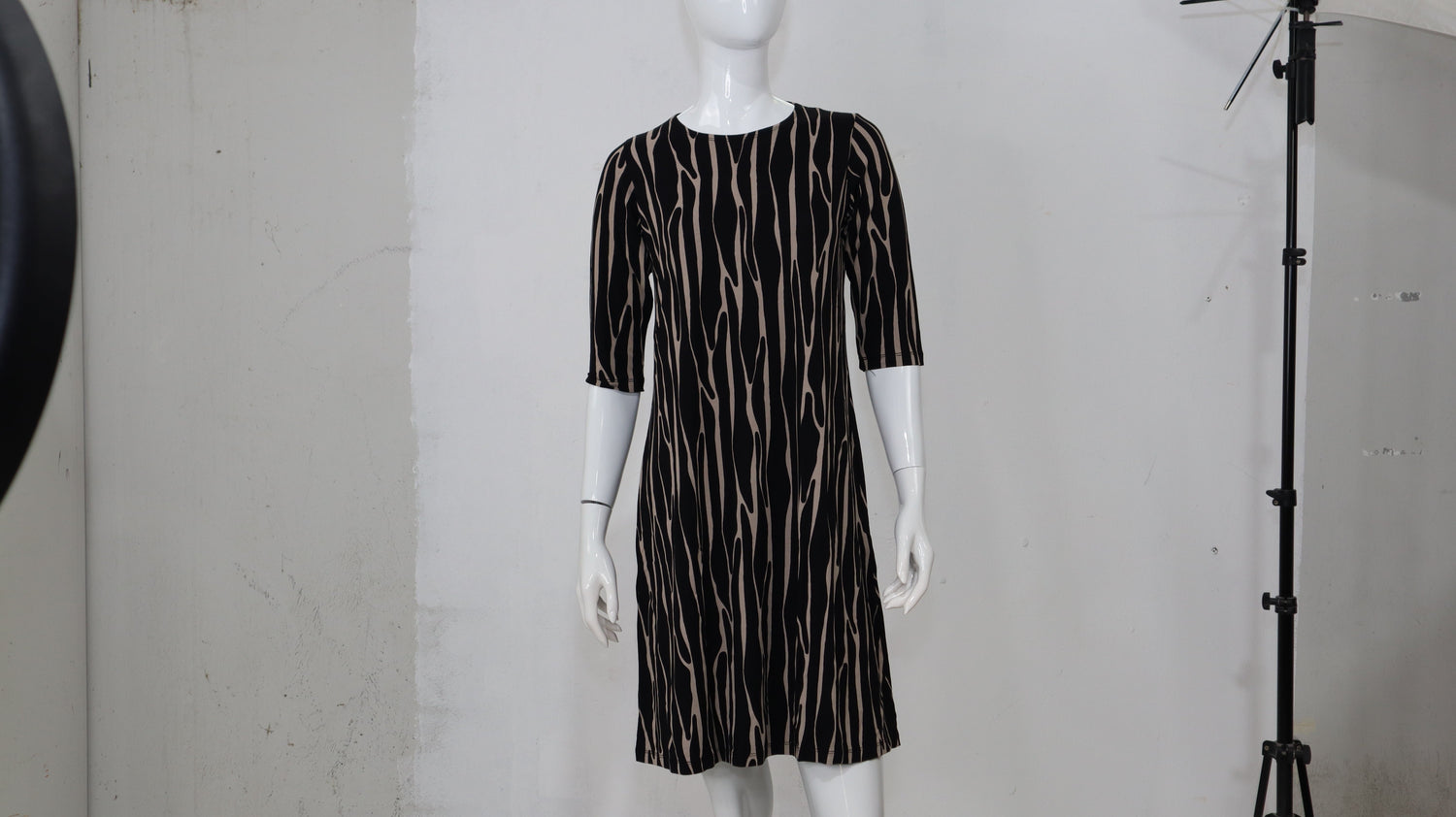 Classic Knee Length A-Line T-Shirt Dress by Kosher Casual USA