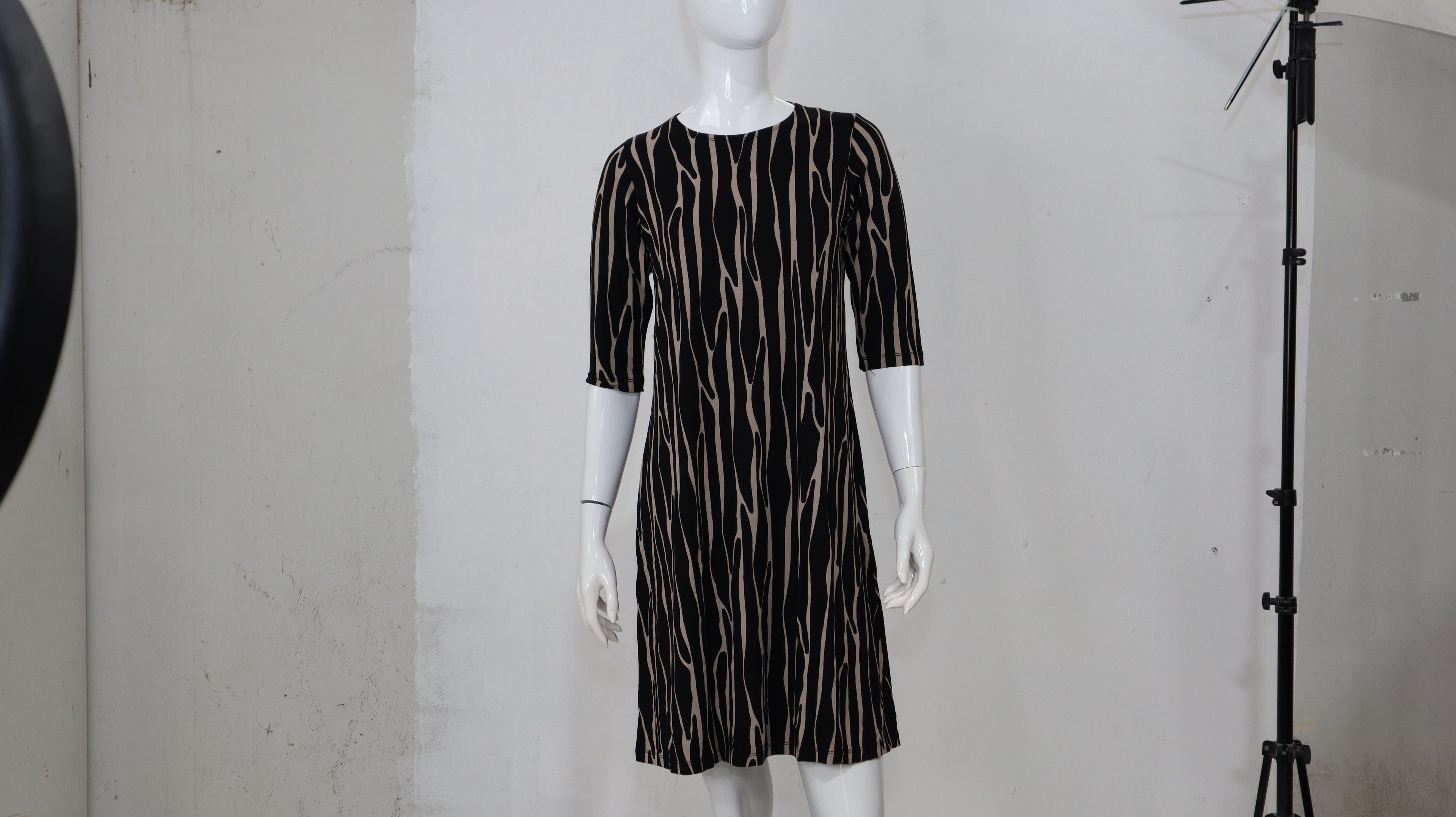 Classic Knee Length A-Line T-Shirt Dress by Kosher Casual USA