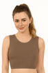 Cropped Layering Tank with Full Shoulder Coverage and Jewel Neckline by Kosher Casual USA