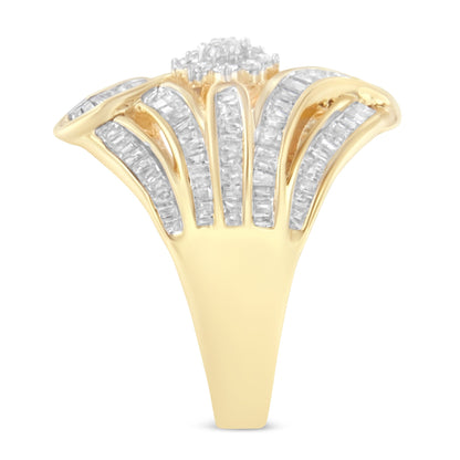 10K Yellow Gold Diamond Ring (1 Cttw, I-J Color, I2-I3 Clarity) - Size 7 by Bids.com
