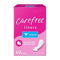 Carefree Thong Pantiliners with Wings 49 Count by Pasteur Pharmacy