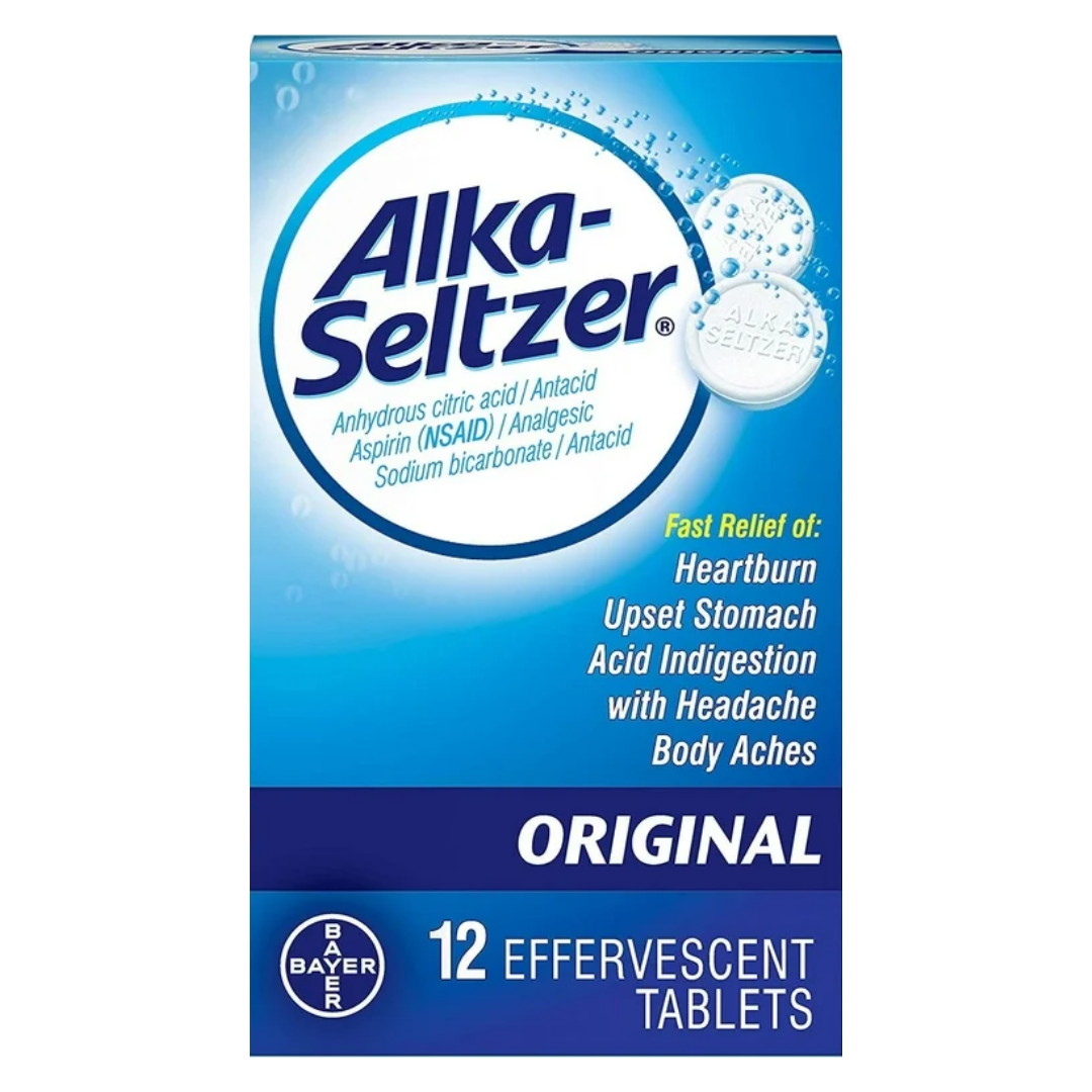 Alka-Seltzer Original Effervescent Tablets (12ct)  DestGlow